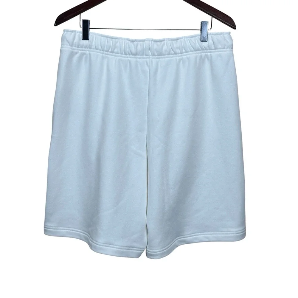 Athleta Women's Heavyweight Mid Rise Terry Bermuda Short Medium White NWT